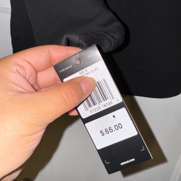 Boys adidas black hoodie medium NWT - Picture 5 of 5